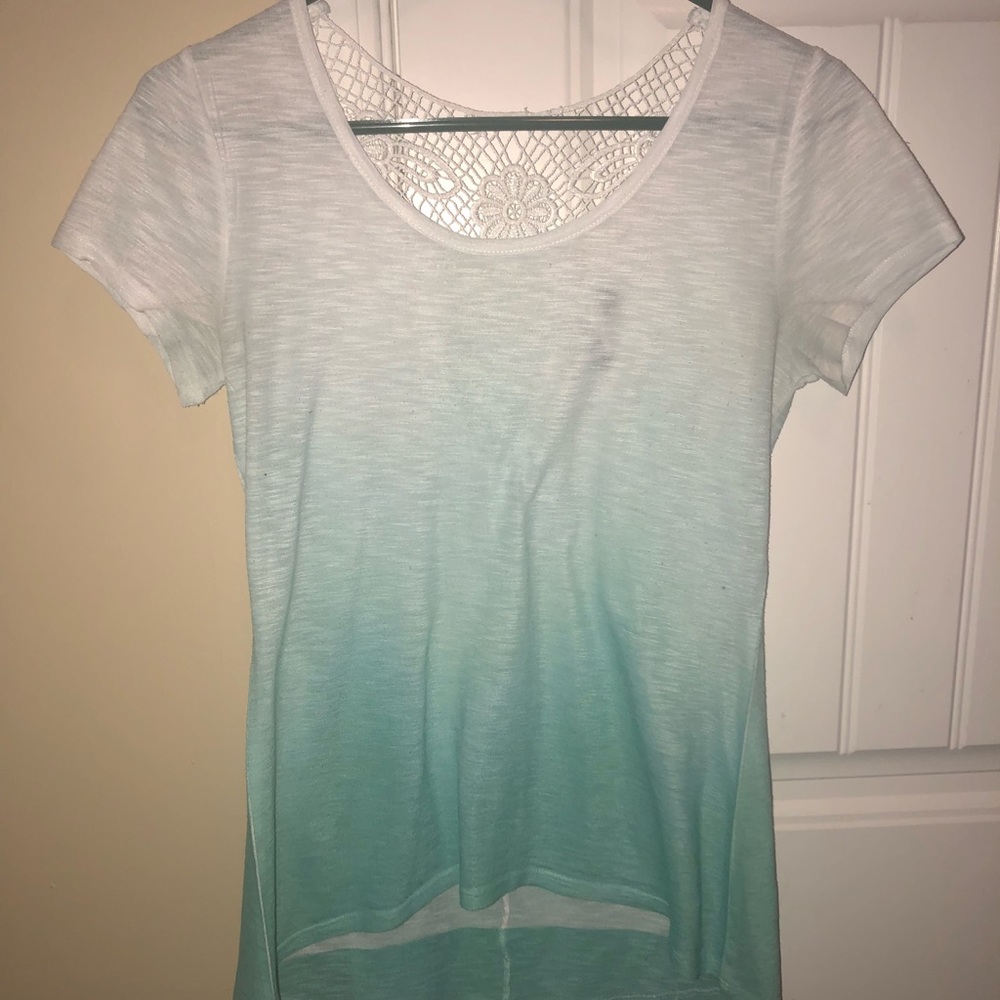 Ombré blue shirt
